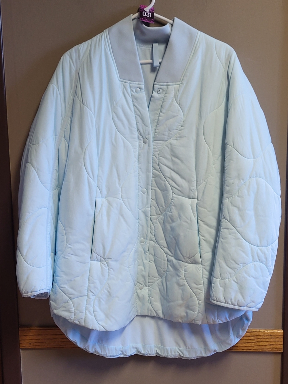 lululemon athletica Powder Blue Quilted Light Insulation Snap-Front Jacket